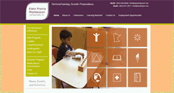 Desktop Screenshot of edenprairiemontessori.com