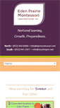 Mobile Screenshot of edenprairiemontessori.com